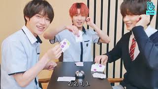 English Sub Txts Taehyun , Beomgyu And Huening Kai Playing Cards Vlive - 20200709 Vlive