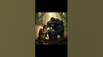 King Kong Saves Elephant From Giant Anaconda | Realistic Wildlife Documentary Animation 😱🦍🐍🐘 #shorts