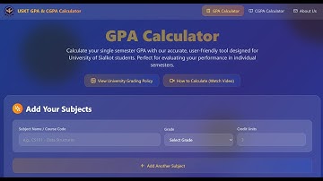 USKT GPA & CGPA Calculator Tutorial | University Students Must Watch!