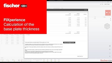 FiXperience: Calculation of the base plate thickness