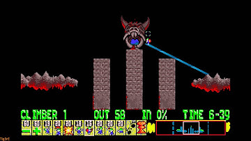 Lemmings (1991) - Tricky - Level 10 - There