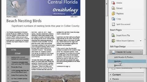 Acrobat X - Formatting PDFs With Headers And Footers - Tutorial