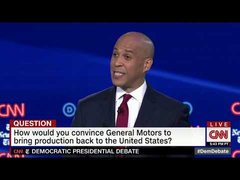 Senator Cory Booker Stands Up for Workers | Fourth Democratic Debate