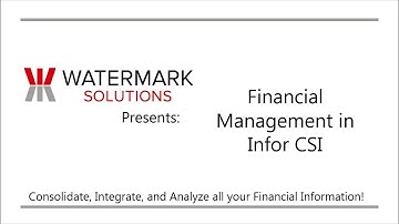 CSI SyteLine Financial Management