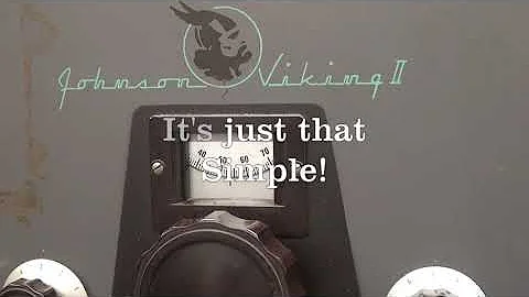 Quick Test Johnson Viking II Ham Transmitter Modulation without keying up Tech Tip for your records