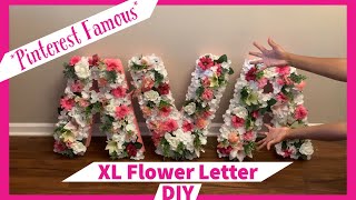 *How to make DIY XL Flower Letters*