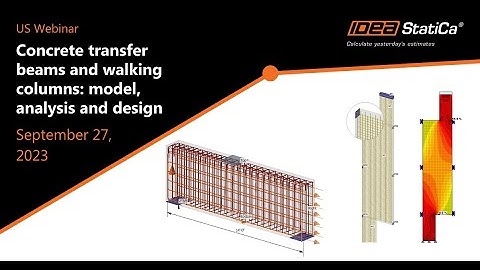 Concrete transfer beams and walking columns: model, analysis and design