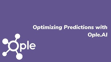 Predictive Analytics | Optimizing Predictions with the Ople.AI Platform