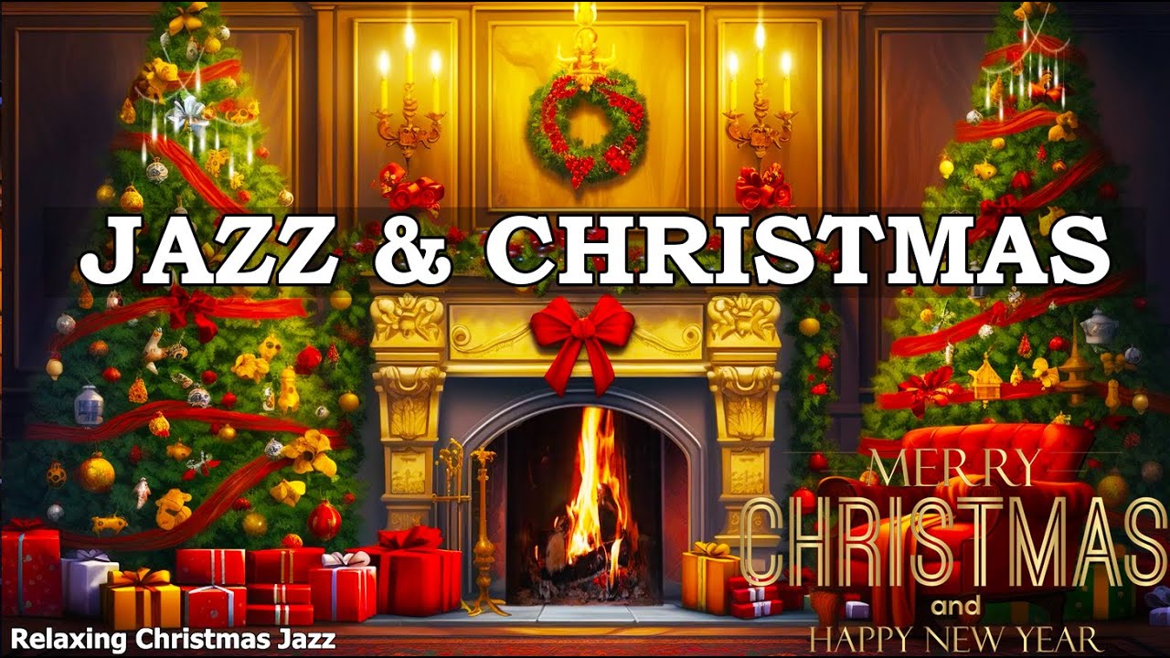 Warm Christmas Jazz Music 🎄 Christmas Piano Jazz Music 🔥Crackling