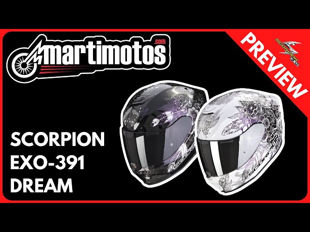 Casque Touring Scorpion Exo-391 Dream Blanco/Camaleonte