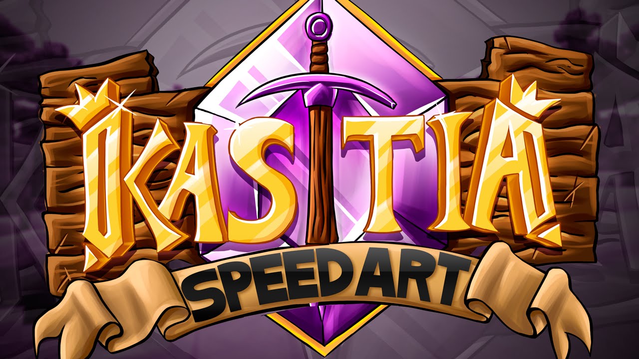 Kastia Minecraft Server Logo SpeedART YouTube