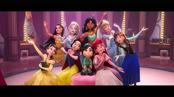シンデレラらディズニープリンセスの豪華共演シーン公開！　映画「シュガー・ラッシュ：オンライン」特別映像