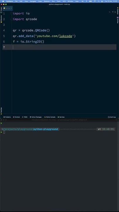 Create Your Own QR Code Using Python #Shorts - YouTube