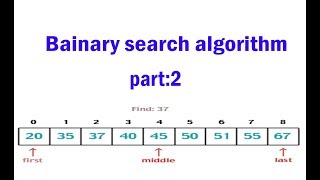 Binary search algorithm for beginner in bangla using c programming | part-2