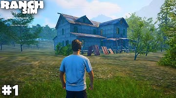 FIRST DAY IN RANCH SIMULATOR | RANCH SIMULATOR GAMEPLAY #1 #ranchsimulator #ranchsimulatorgameplay