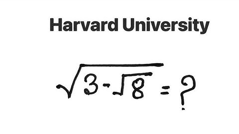 Germany | Can you solve? | A nice maths olympiad radical square root problems |