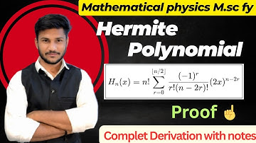 Hermite Polynomial || Hermite function ||