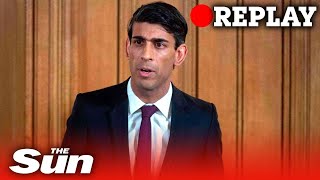 Rishi Sunak reveals plan to pay 80% of average profits for self-employed - REPLAY