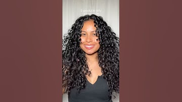 Soft, bouncy curls with just 2 products! #curlyhair #hairroutine #hairtutorial #hairtok #shorts