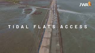 Reusable Roadways in Tidal Flats with Bog Mats (aka Rig Mats)