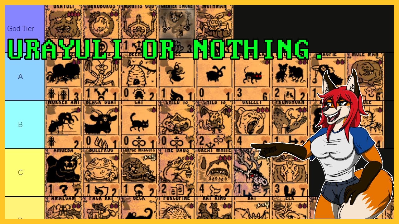 Inscryption Tier List - NEVER DISRESPECT URAYULI - YouTube