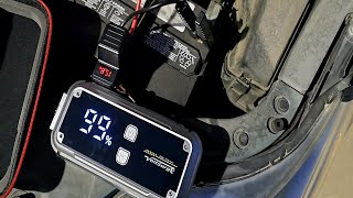 Watch this! 5000A Car Jump Starter, 12V Battery Jumper Starter Portable (up to All Gas 8.0L Diesel E
