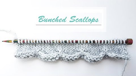 How to Knit: TWISTED SCALLOPS | Easy Cast-On Edge | Knitting Pattern