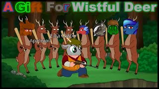 A GIFT FOR WISTFUL DEER | Wistful Deer Gets Beat Up By Deer (Family Guy Style)
