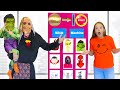 Amelia, Avelina &amp; Akim try a Costume Vending Machine for a Halloween party