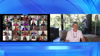 Ellen Celebrates National Poetry Month with a Virtual Audience