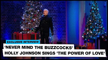 Holly Johnson sings 'The Power Of Love' on 'Never Mind The Buzzcocks' Christmas special
