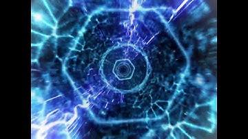 Blue dynamic abstract time tunnel photography&video background Video material for video producer