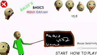 (🛑WRONG ANSWERS ONLY WITHOUT ITEMS!!!🛑) 💛BALDI&#39;S BASICS REDUX💛 💔V1.0💔