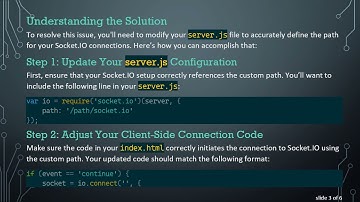 How to Configure Socket.IO with Node.js on a Custom Path