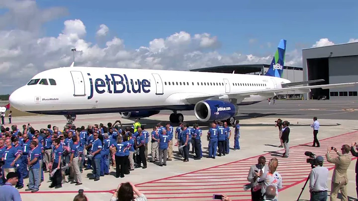 Airbus delivers 'BluesMobile' to JetBlue