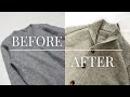 【編み機】穴あきセーターを編み機でスタンドカラーカーディガンにリメイク｜KNITTING MACHINE UPCYCLE