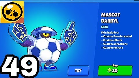 New skin MASCOT DARRYL - Brawl Stars Gameplay Walkthrough #49