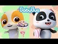 Bayi Panda Makan Popcorn Lezat | Lagu Makanan Anak | BabyBus Bahasa Indonesia