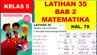 PEMBAHASAN LATIHAN 35 BAB 2 MATEMATIKA KELAS 5 HALAMAN 78