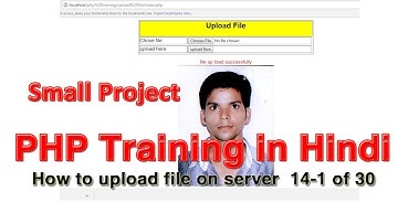 How to upload file on server in php in Hindi 14-1 of 30
