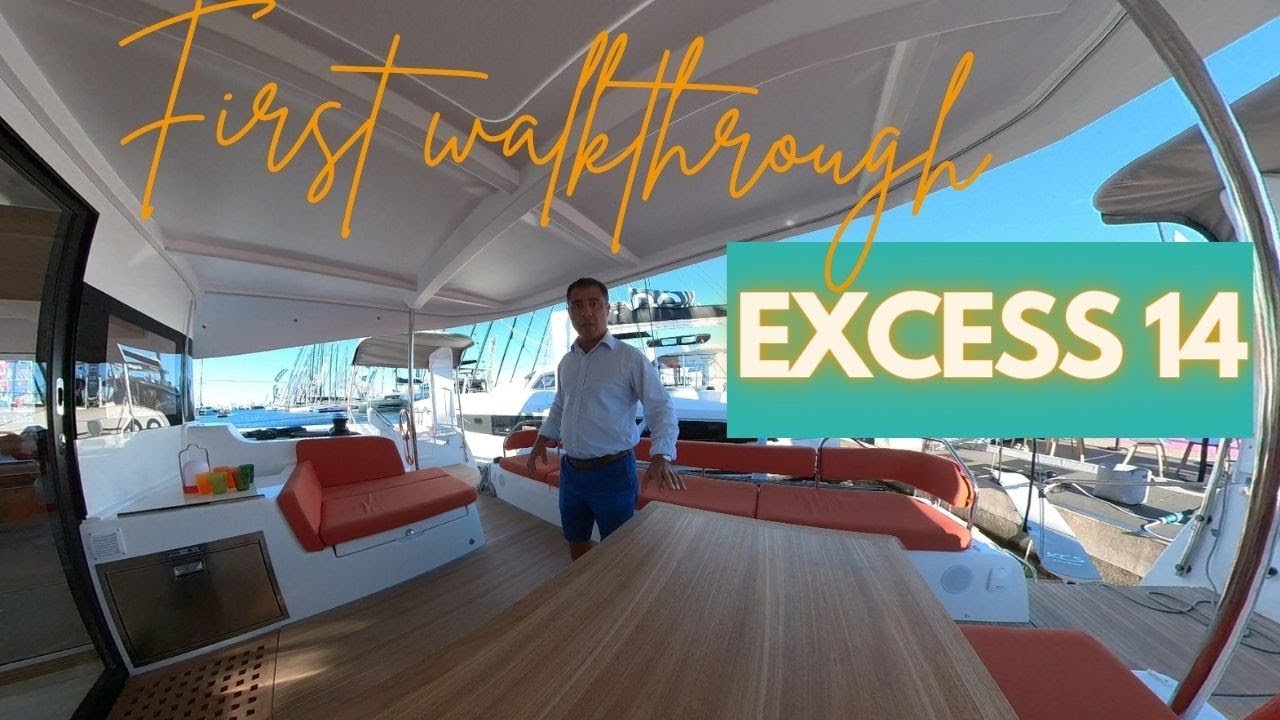 Excess 14 sailing catamarans : first visit at the Cannes Yachting Festival