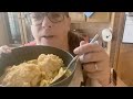 Join me cooking Chicken Noodle Soup in my instant pot along with some drop biscuits.
