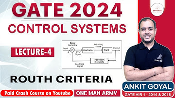 Routh Criteria | Control System | Paid Crash Course | GATE 2024 | Ankit Goyal | One Man Army