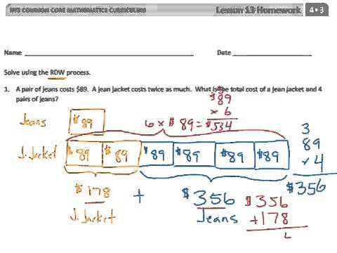 grade 4 module 3 lesson 13 homework