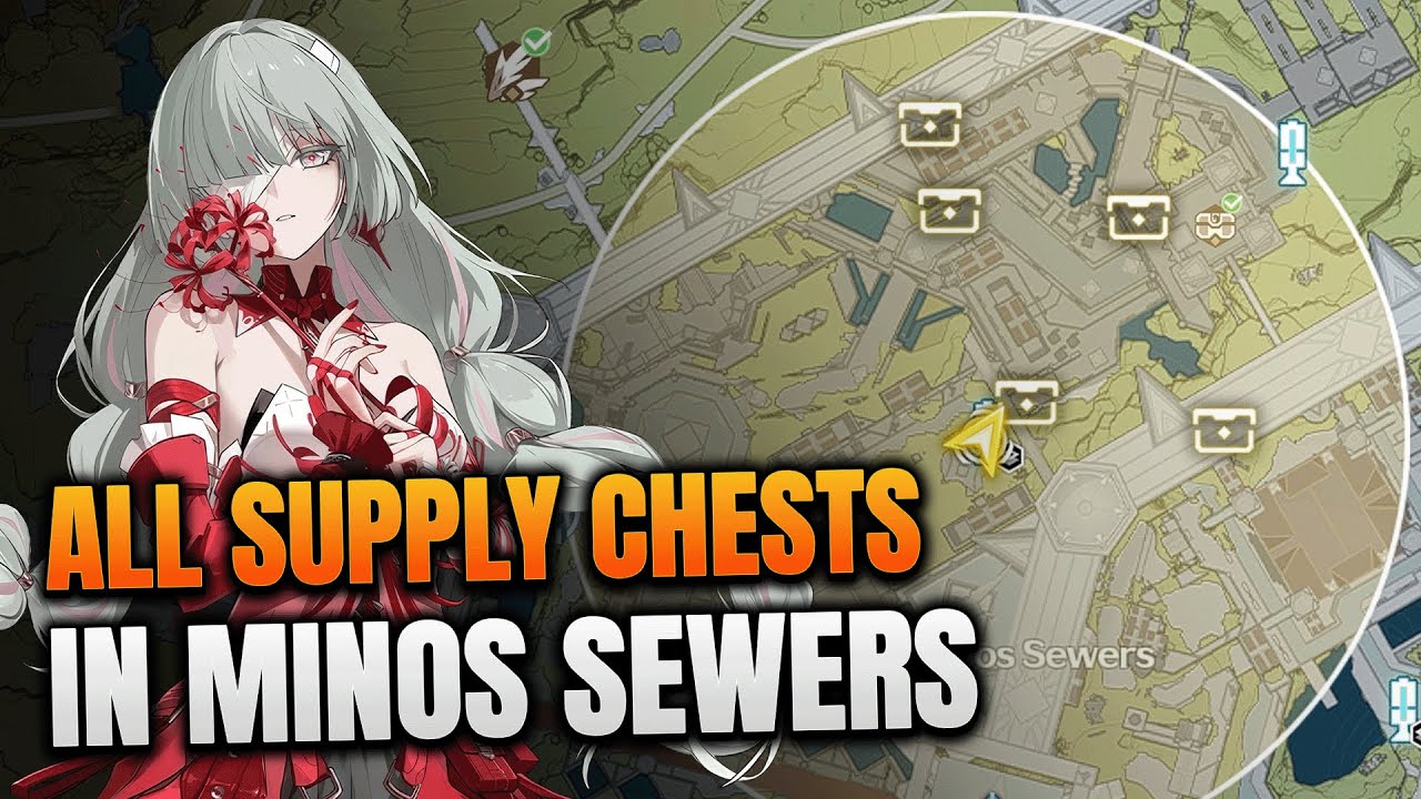 ALL SUPPLY CHESTS IN MINOS SEWERS | Wuthering Waves 2.4