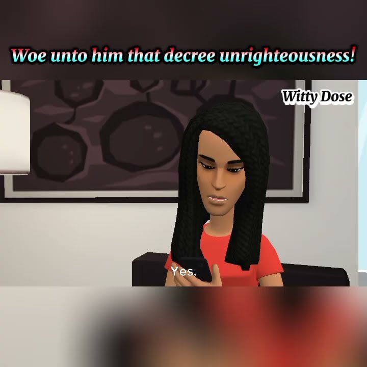Woe unto him that decree unrighteous! #breakingevilpattern