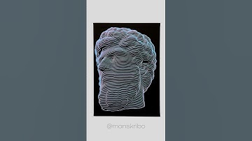 «Lucius Verus». Pen plotter Art. Axidraw x Blender.