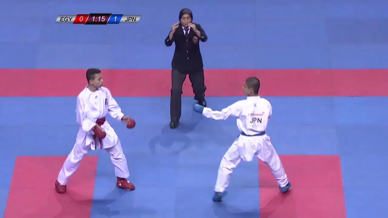 (World Karate Championship Under 21 2017) Mohamed Salah vs Kenta Sakai
