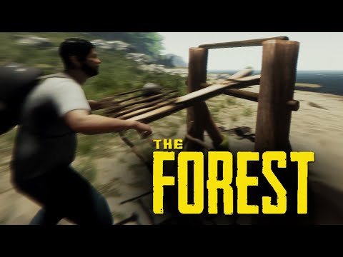 видео: The Forest - Алекс и Брейн.  Кратер и Катапульта!