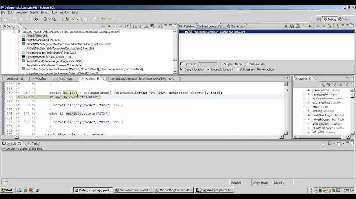 Eclipse Exception Breakpoint Tutorial